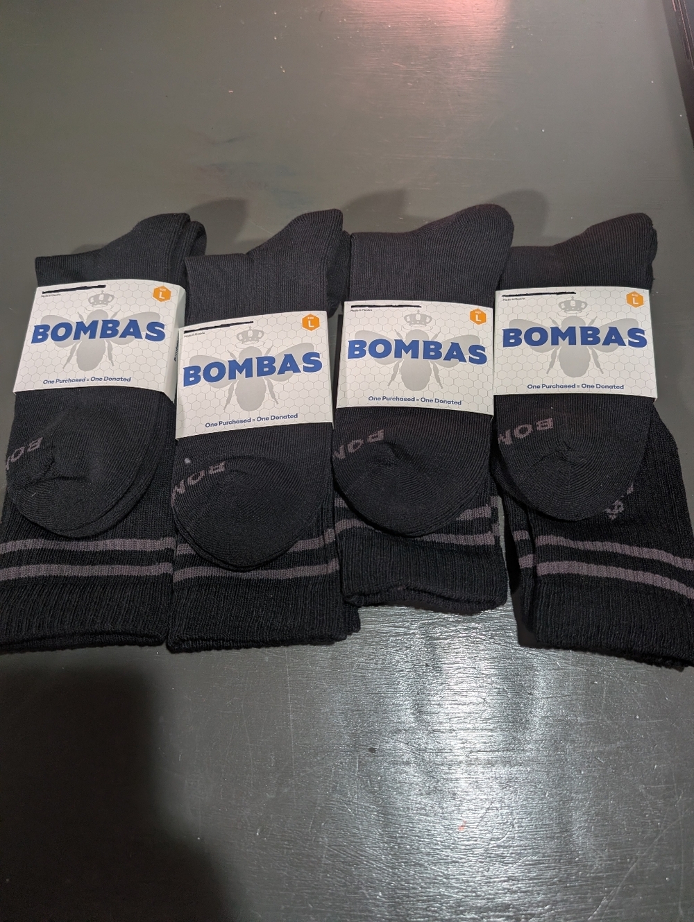 Bombas Size Large Calf Socks NWT (4 Ct)